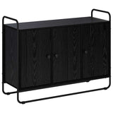 Sideboard Black Oak 102 x 35 x 75 cm Engineered Wood