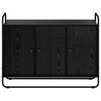 Sideboard Black Oak 102 x 35 x 75 cm Engineered Wood