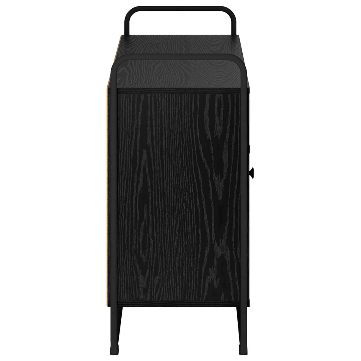 Sideboard Black Oak 102 x 35 x 75 cm Engineered Wood