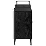 Sideboard Black Oak 102 x 35 x 75 cm Engineered Wood