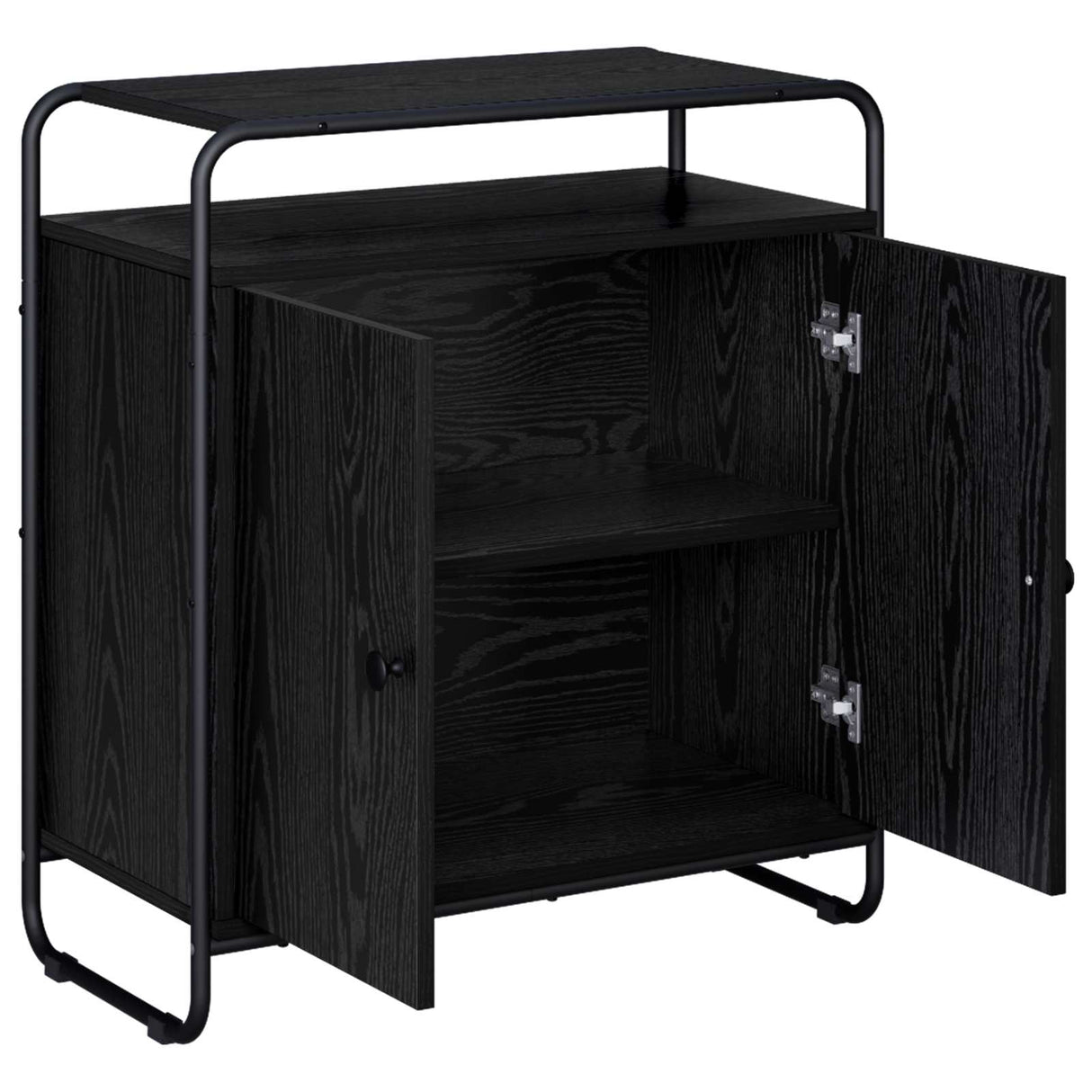 Sideboard Black Oak 68 x 35 x 75 cm Engineered Wood