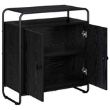 Sideboard Black Oak 68 x 35 x 75 cm Engineered Wood