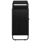 Sideboard Black Oak 68 x 35 x 75 cm Engineered Wood - Top-Down View