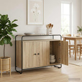 Sideboard Sonoma Oak 102 x 35 x 75 cm Engineered Wood