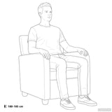 Armchair Black Velvet