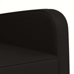 Armchair Black Faux Leather