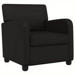Armchair Black Faux Leather