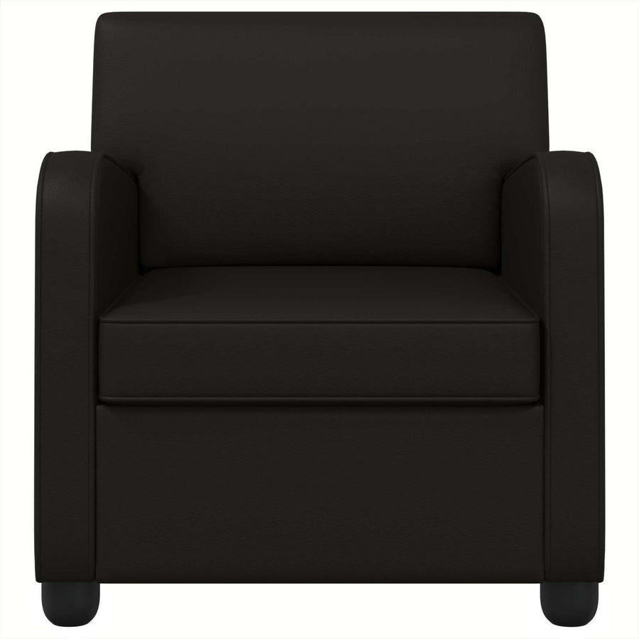 Armchair Black Faux Leather