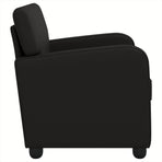 Armchair Black Faux Leather