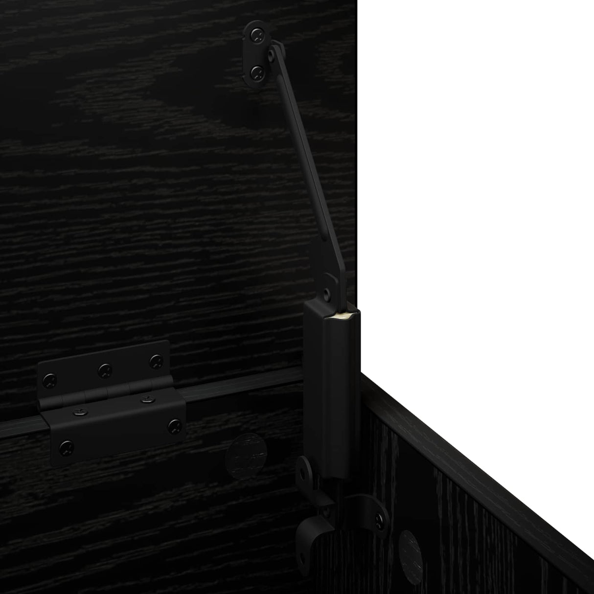 Storage Box Black Oak 80 x 40 x 49.5 cm Engineered Wood