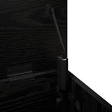 Storage Box Black Oak 80 x 40 x 49.5 cm Engineered Wood