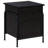 Storage Box Black Oak 80 x 40 x 49.5 cm Engineered Wood - Top-Down View