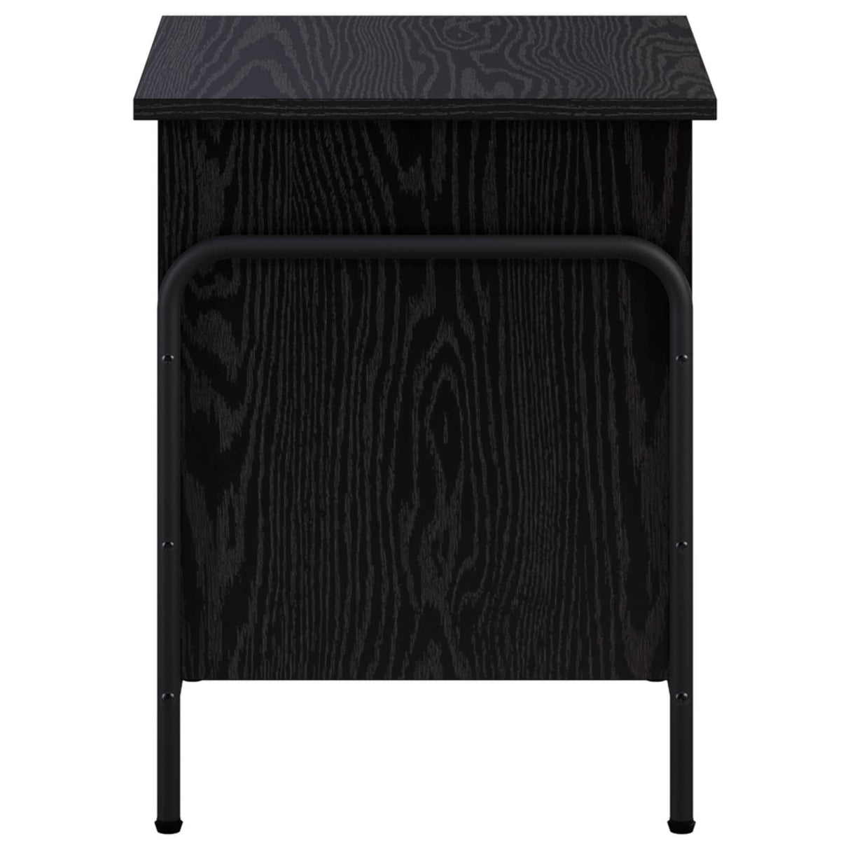 Storage Box Black Oak 80 x 40 x 49.5 cm Engineered Wood