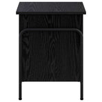Storage Box Black Oak 80 x 40 x 49.5 cm Engineered Wood