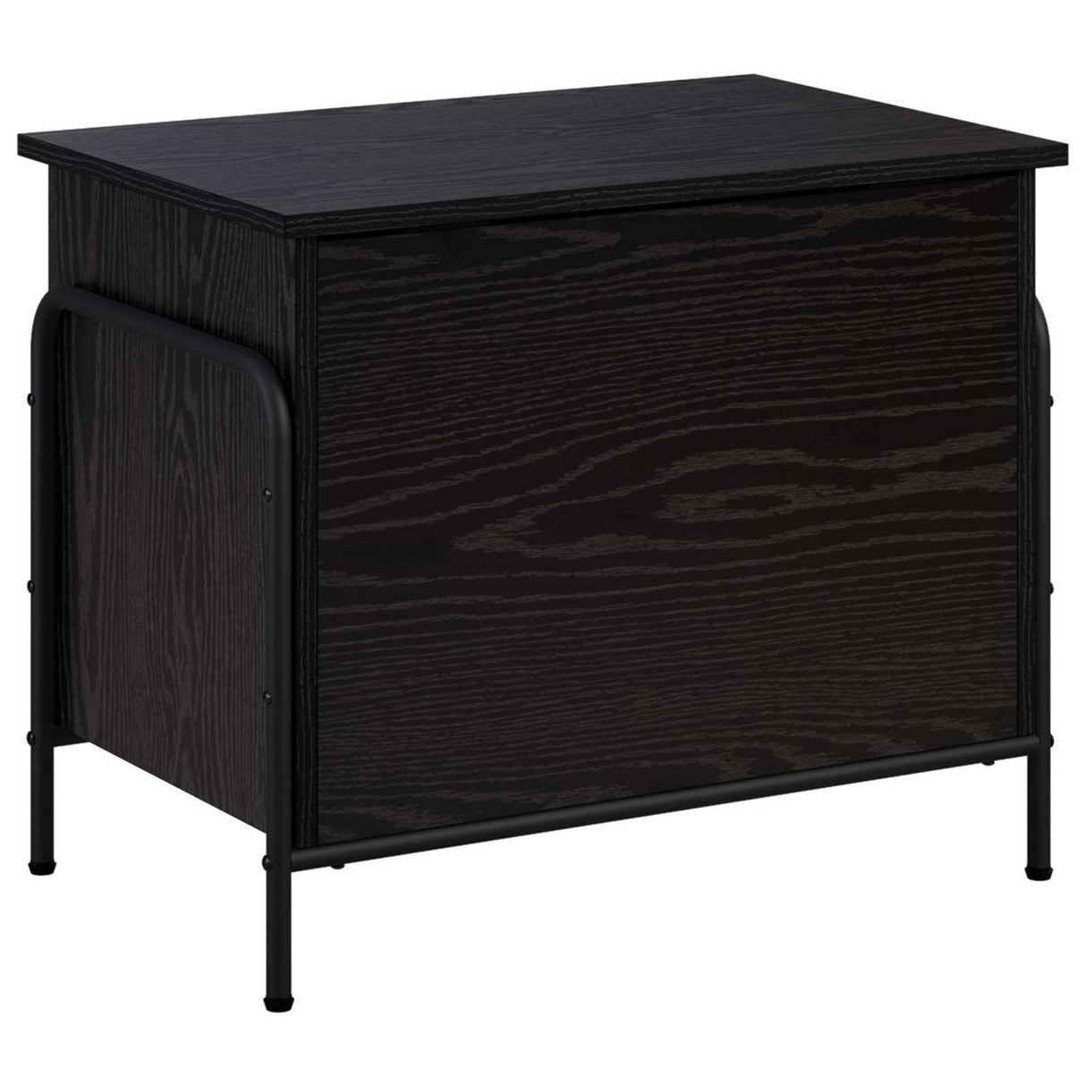 Storage Box Black Oak 80 x 40 x 49.5 cm Engineered Wood