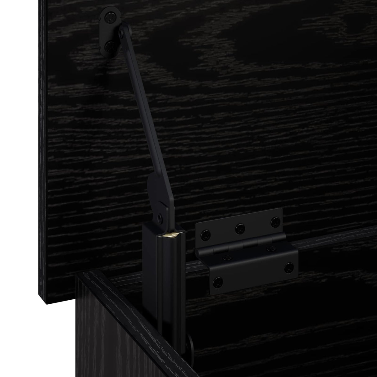 Storage Box Black Oak 80 x 40 x 49.5 cm Engineered Wood