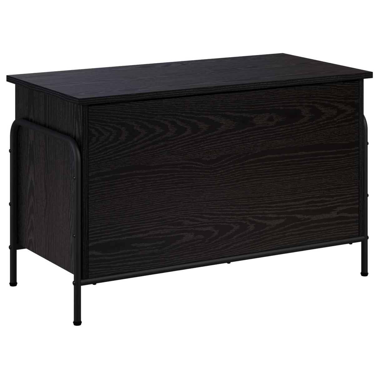 Storage Box Black Oak 80 x 40 x 49.5 cm Engineered Wood
