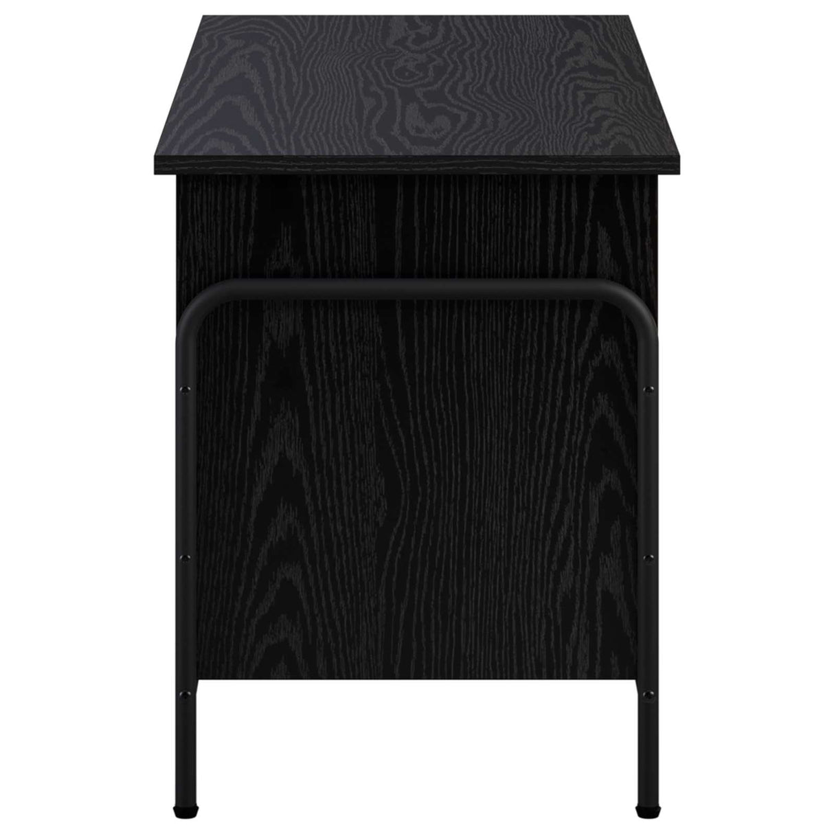 Storage Box Black Oak 80 x 40 x 49.5 cm Engineered Wood