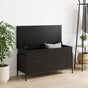 Storage Box Black Oak 80 x 40 x 49.5 cm Engineered Wood
