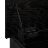 Storage Box Black Oak 80 x 40 x 49.5 cm Engineered Wood