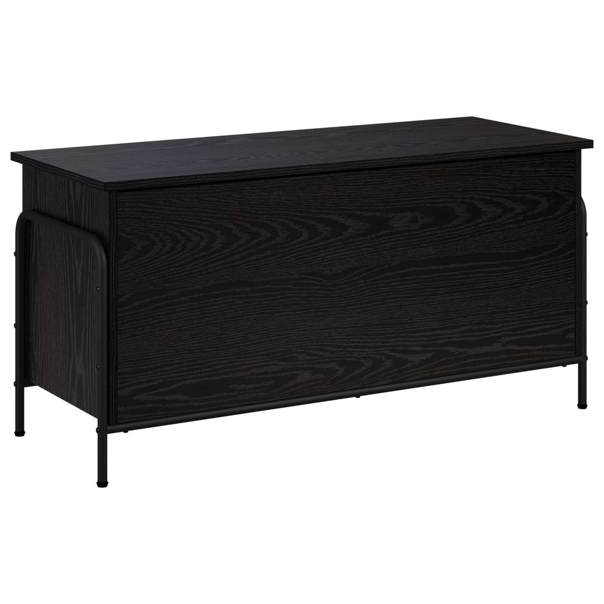 Storage Box Black Oak 80 x 40 x 49.5 cm Engineered Wood
