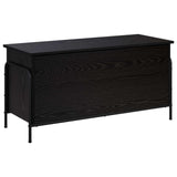Storage Box Black Oak 80 x 40 x 49.5 cm Engineered Wood