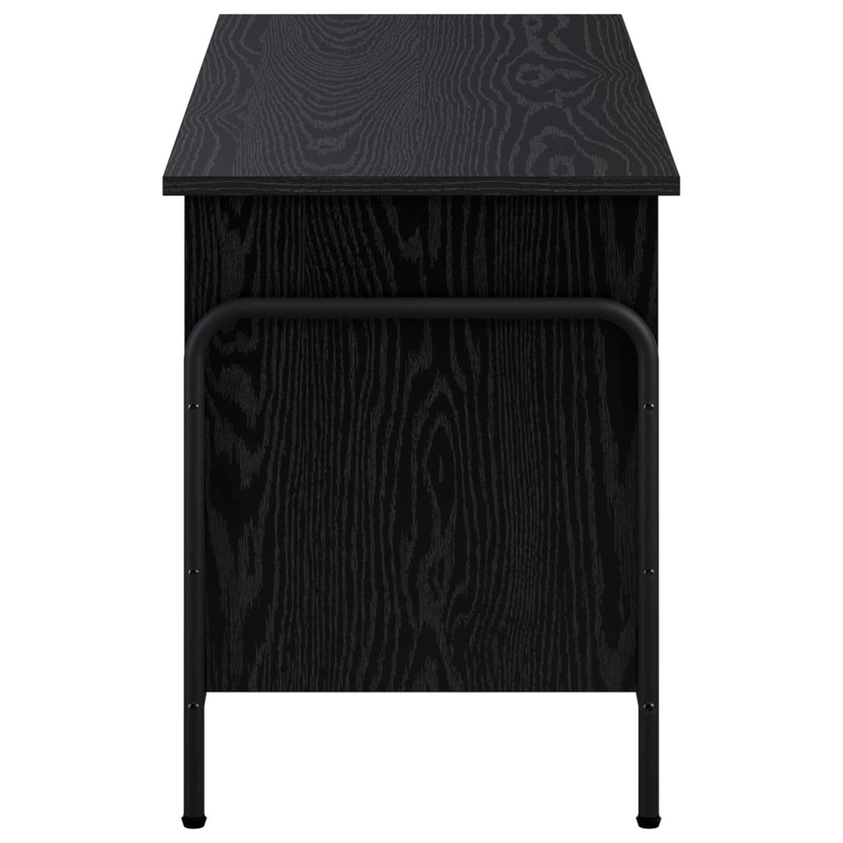 Storage Box Black Oak 80 x 40 x 49.5 cm Engineered Wood
