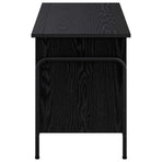 Storage Box Black Oak 80 x 40 x 49.5 cm Engineered Wood