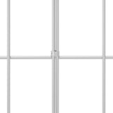 Garden Fence Panel 24 pcs Galvanised Steel Silver