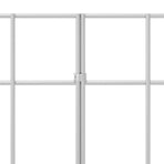 Garden Fence Panel 12 pcs 25 x 30 cm Galvanised Steel Silver