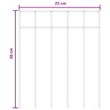 Garden Fence Panel 12 pcs Galvanised Steel Silver