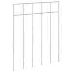 Garden Fence Panel 24 pcs 25 x 30 cm Galvanised Steel Silver