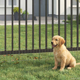 Garden Fence with Stakes 12 pcs 35 x 30 cm Mesh Silver