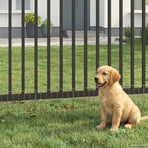 Garden Fence with Stakes 24 pcs 35 x 30 cm Galvanised Steel