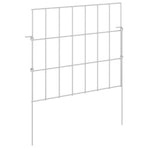 Garden Fence with Stakes 24 pcs 35 x 30 cm Galvanised Steel
