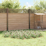 Garden Fence with Stakes 12 pcs 75 x 30 cm Mesh Silver - Top-Down View