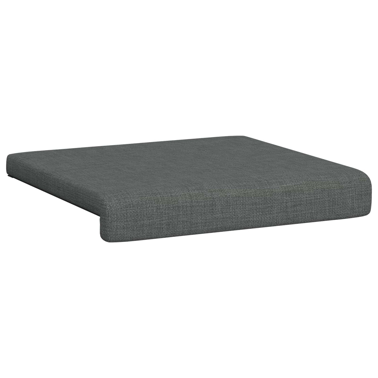 Bench Cushion 2 pcs Fabric Dark Grey Depth 35 cm