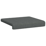 Bench Cushion 2 pcs Fabric Dark Grey Depth 35 cm - 45-Degree Angle