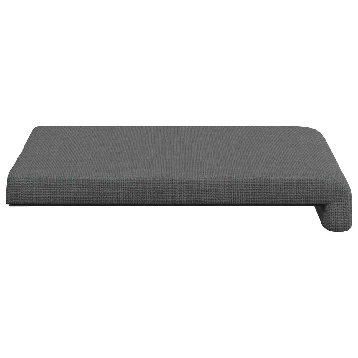 Bench Cushion 2 pcs Fabric Dark Grey Depth 35 cm
