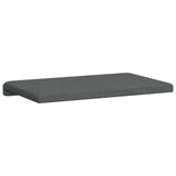 Bench Cushion Fabric Dark Grey Depth 35 cm - Close-Up Angle