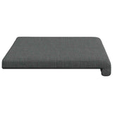 Bench Cushion Fabric Dark Grey Depth 35 cm