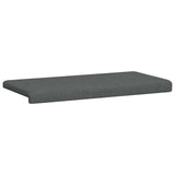 Bench Cushion Fabric Dark Grey Depth 35 cm