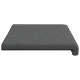 Bench Cushion Fabric Dark Grey Depth 35 cm