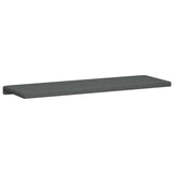 Bench Cushion Fabric Dark Grey Depth 35 cm - Close-Up Angle