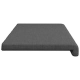 Bench Cushion Fabric Dark Grey Depth 35 cm - Rear View