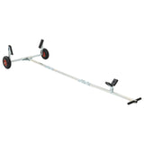 Adjustable Boat Trailer with Pneumatic Tires 200 kg Load Silver - Front View