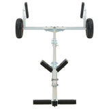 Adjustable Boat Trailer with Pneumatic Tires 200 kg Load Silver