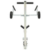 Adjustable Boat Trailer with Pneumatic Tires 200 kg Load Silver