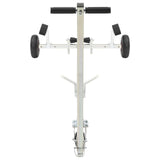 Adjustable Boat Trailer with Pneumatic Tires 200 kg Load Silver