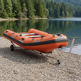 Adjustable Boat Trailer with Pneumatic Tires 200 kg Load Silver